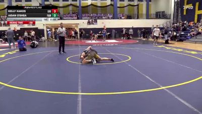 149 lbs Quarterfinal - Kelly Kakos, Lock Haven vs Aidan O'Shea, Franklin & Marshall
