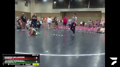 45 lbs Round 5 (8 Team) - Kannon Williamson, Elevate WC vs Jackson McDougall, Gulf Coast WC