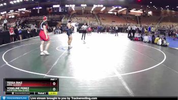 235 lbs Quarterfinal - Tessa Diaz, Doral Academy vs Yoseline Perez, Soute Dade High School