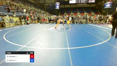 175 lbs Quarters - Brayden Koester, IA vs Carter Brown, MO