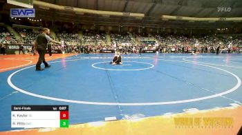 43 lbs Semifinal - Kashton Kaylor, Team Aggression vs Rhett Pitts, Cowboy Wrestling Club