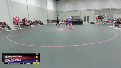 235 lbs Placement Matches (8 Team) - Michela Clifford, Indiana vs Kayla McLearen, Texas Red