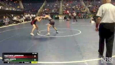 3A 138 lbs Champ. Round 1 - Matthew Lieberman, Currituck County vs Luke Sheets, Ashe County