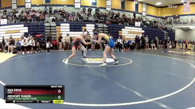 135 lbs. Cons. Round 5 - Ava Frye, Nixa vs Memory Raker, North County (Bonne Terre)