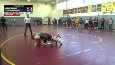 149 lbs Champ. Round 2 - August Bentley, Skyline College vs Luke VanBrabant, Cuesta College