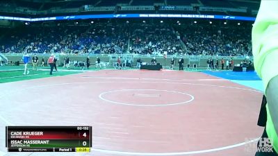 D2-132 lbs Cons. Round 1 - Issac Masserant, Jefferson HS vs Cade Krueger, Escanaba HS