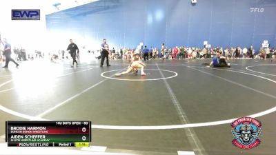 80 lbs Round 1 - Brodie Harmon, Duncan Demon Wrestling vs Aiden Scheffer, SlyFox Wrestling Academy