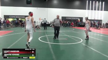 114 lbs Cons. Round 2 - Wyatt Makeever, BUCY vs Qwintin Howard, CIEW