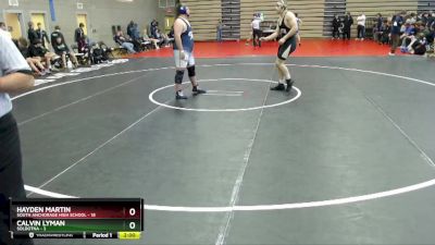 285 lbs Round 5: 12:00pm Sat. - Hayden Martin, South Anchorage High School vs Calvin Lyman, Soldotna