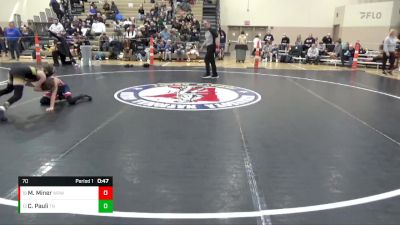 70 lbs Cons. Round 3 - Maverick Miner, Westfield Razorbacks Wrestling vs Croix Pauli, Team Nazar