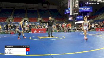 106 lbs Cons Semis - Caleb- Coyle, Nebraska vs Eli Griffin, Oklahoma
