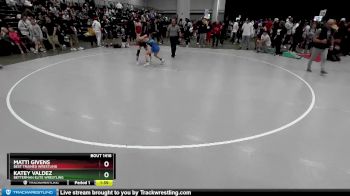 105 lbs Champ. Round 2 - Matti Givens, Best Trained Wrestling vs Katey Valdez, Betterman Elite Wrestling