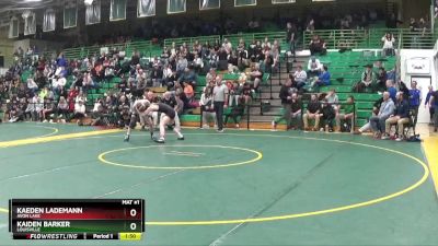 132 lbs Quarterfinal - Kaeden Lademann, Avon Lake vs Kaiden Barker, Louisville