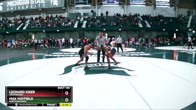 165 lbs Quarterfinal - Max Mayfield, Northwestern vs Leonard Kiser, Unattached