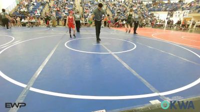 90 lbs Quarterfinal - Briar Ware, Cleveland Takedown vs Tucker Piersol, Claremore Wrestling Club