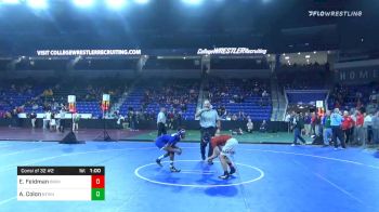 120 lbs Consolation - Eli Feldman, Brookline vs Angel Colon, Newtown