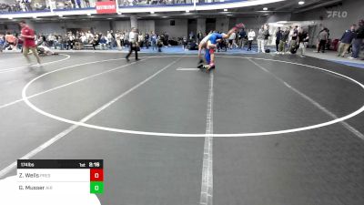 174 lbs Round Of 32 - Zach Wells, Presbyterian College vs Gage Musser, Air Force Academy