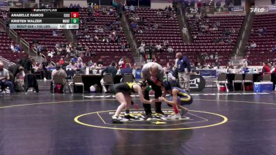 100 lbs Quarterfinal - Anabelle Ramos, Executive Education-G vs Kristen Walzer, Montour-G