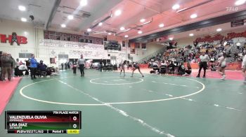 110 lbs 7th Place Match - Valenzuela Olivia, Esperanza vs Lisa Diaz, JW North