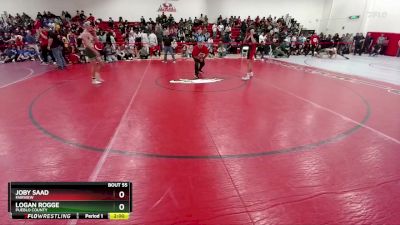 132 lbs Champ. Round 1 - Logan Rogge, Pueblo County vs Joby Saad, Fairview