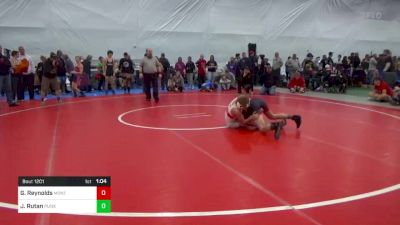 130 lbs Consi Of 8 #2 - Gaige Reynolds, Montgomery vs Jordan Rutan, Punxsutawney