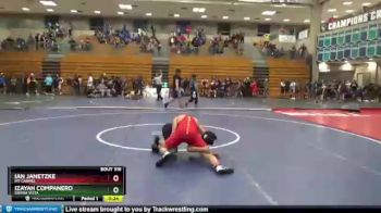 132 lbs Cons. Round 2 - Ian Janetzke, Mt Carmel vs Izayah Companero, Sierra Vista