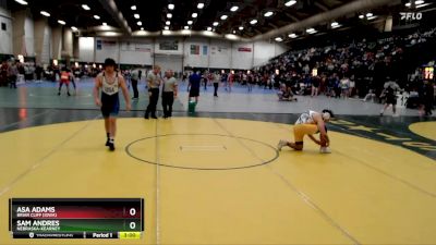 197 lbs Cons. Round 3 - Sam Andres, Nebraska-Kearney vs Asa Adams, Briar Cliff (Iowa)