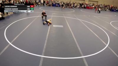 8U - B Champ. Round 1 - Hudson Sorensen, Kasson-Mantorville Wrestling Club vs Mark Stoltzfus, North Shore Wrestling Club