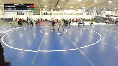 260 lbs 3rd Place - Eli Williams, Wolfgang Wrestling Academy vs Naasson Diaz, Providence BTS