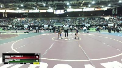 114 lbs Champ. Round 3 - Corrina Tovar, Borah vs Bella Butterfield, Riverton