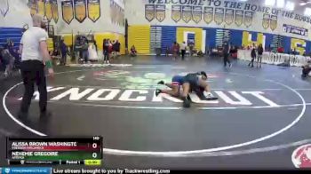 140 lbs Cons. Round 3 - Alissa Brown Washington, Freedom (Orlando) vs Nehemie Gregoire, Apopka