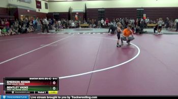 B-6 lbs Quarterfinal - Emerson Keiser, Iowa Valley Tigers vs Bentley Vaske, West Delaware Hawks