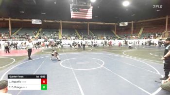 57 lbs Quarterfinal - Jacoby Arguello, Taos Jr WC vs Gavin Cordova-Griego, NM Beast