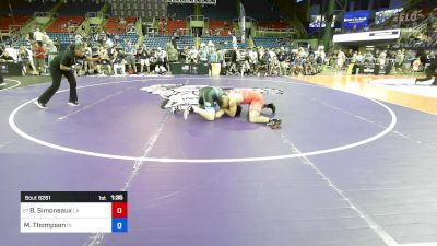 165 lbs Rnd Of 64 - Braeden Simoneaux, LA vs Mason Thompson, IN