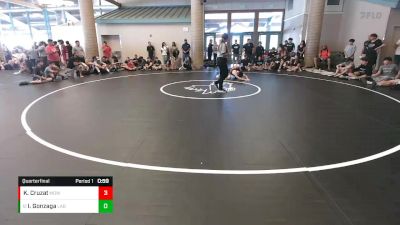 113 lbs Quarterfinal - Isaiah Gonzaga, Elk Grove vs Kingston Cruzat, Mad Dawg WC