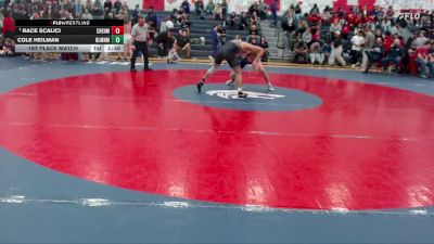 157 lbs 1st Place Match - Race Scalici, W. F. West vs Cole Heilman, Bellarmine Prep