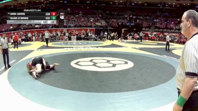 G-145 lbs Cons. Round 2 - Sage O`Brien, G-Keystone vs Andi Addis, G-Lebanon