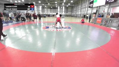 113 lbs 3rd Place Match - Audon Clark, Toppenish Badboy Wrestling vs Willis Tomeo, Inland Northwest Wrestling Training Center
