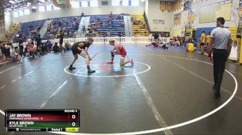 132 lbs Round 3 (8 Team) - Jay Brown, Panhandle Gator Dogs vs Kyle Brown, Black Hive