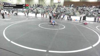 88 lbs Rr Rnd 1 - Syrena Martinez, Gold Rush Wrestling vs Kensie White, Cloverdale Wresting Club