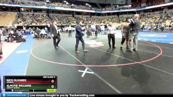 285 Class 4 lbs Semifinal - Nico Olivares, Neosho vs Elmotie Williams, Liberty North