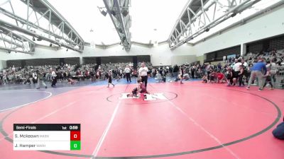 44-T lbs Semifinal - Scarlett Mckeown, Mat Assassins vs John David Hamper, Warhawks Wrestling Inc.