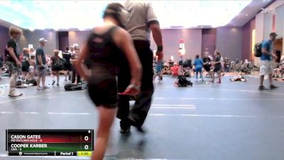 62 lbs Semis & 1st Wrestleback (8 Team) - Cason Gates, MO Outlaws Gold vs Cooper Karber, LWA