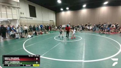 74-75 lbs Round 2 - Ian S. Villegas, Texas Select Wrestling vs Matt Garrison, Texas Elite Wrestling Club