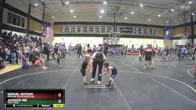 50 lbs Quarterfinal - Samuel Watson, Eastside Youth Wrestling vs Jackson Nix, Team Tiger