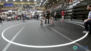 46 lbs Consolation - Silas Boyd, Harrah Little League Wrestling vs Keon Ooton, Prodigy Wrestling