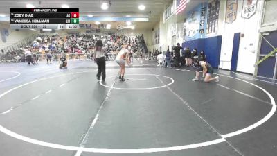 130 lbs Cons. Round 3 - Zoey Diaz, La Serna vs Vanessa Hollman, Liberty (Winchester)