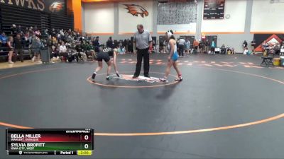 135 lbs Quarterfinal - Bella Miller, Wahlert, Dubuque vs Sylvia Brofitt, Iowa City, West