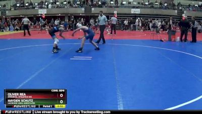 120 lbs Cons. Semi - Hayden Schutz, LaCrosse Area Wrestlers vs Oliver Rea, Immortal Athletics WC