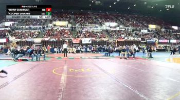 A - 190 lbs Champ. Round 1 - Noah Guisinger, Hamilton vs Cooper Dighans, East Helena